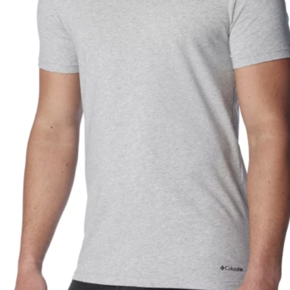 NWT 3pack Columbia t shirt Cotton Stretch Crew Tee, black white & gray Size XL - Picture 13 of 15